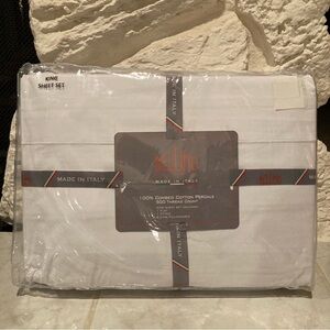 Bellino 500 Thread Count 100% Combed Cotton Sheet Set in bright White- King